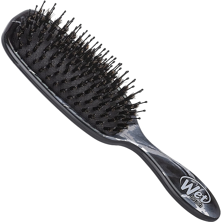Щітка для волосся, онікс - The Wet Brush Enhancer Paddle Brush Marble Onyx — фото N2