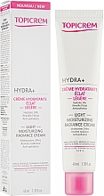 Легкий увлажняющий крем для сияния кожи - Topicrem Hydra + Light Moisturizing Radiance Cream — фото N2