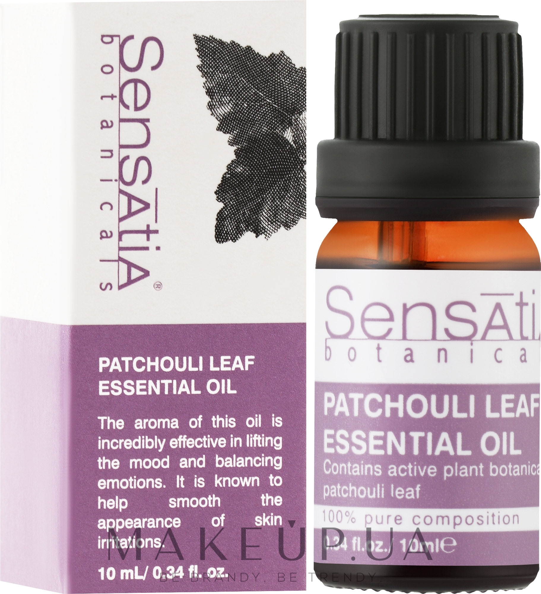 Эфирное масло "Пачули" - Sensatia Botanicals Patchouli Leaf Essential Oil — фото 10ml