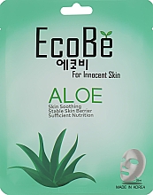 Парфумерія, косметика Маска тканинна для обличчя "Алое" - Eco Be Aloe Mask