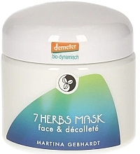 Парфумерія, косметика Маска із 7 трав для обличчя та шиї - Martina Gebhardt 7 Herbs Mask Face & Decollete