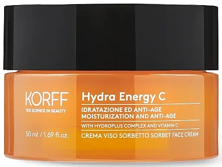 Зволожувальний та антивіковий крем-сорбет для обличчя - Korff Hydra Energy C Sorbet Face Cream — фото N1