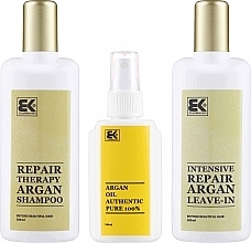 Набор - Brazil Keratin Therapy Argan (shm/300ml + cond/300ml + oil/100ml) — фото N2