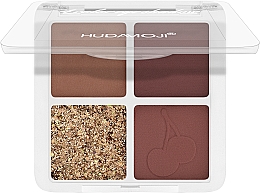 Парфумерія, косметика Палетка тіней для повік - Hudamoji 4 Colors Eyeshadow Pallete Matte Pearlescent Eye Shadow