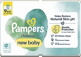 Детские влажные салфетки, 414 шт. - Pampers Harmonie New Baby Baby Wipes — фото N2