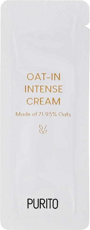 ПОДАРУНОК! Інтенсивний зволожувальний крем із вівсом - Purito Oat-in Intense Cream — фото N1