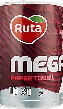Парфумерія, косметика Паперові рушники "Mega" двошарові, 1 рулон - Ruta