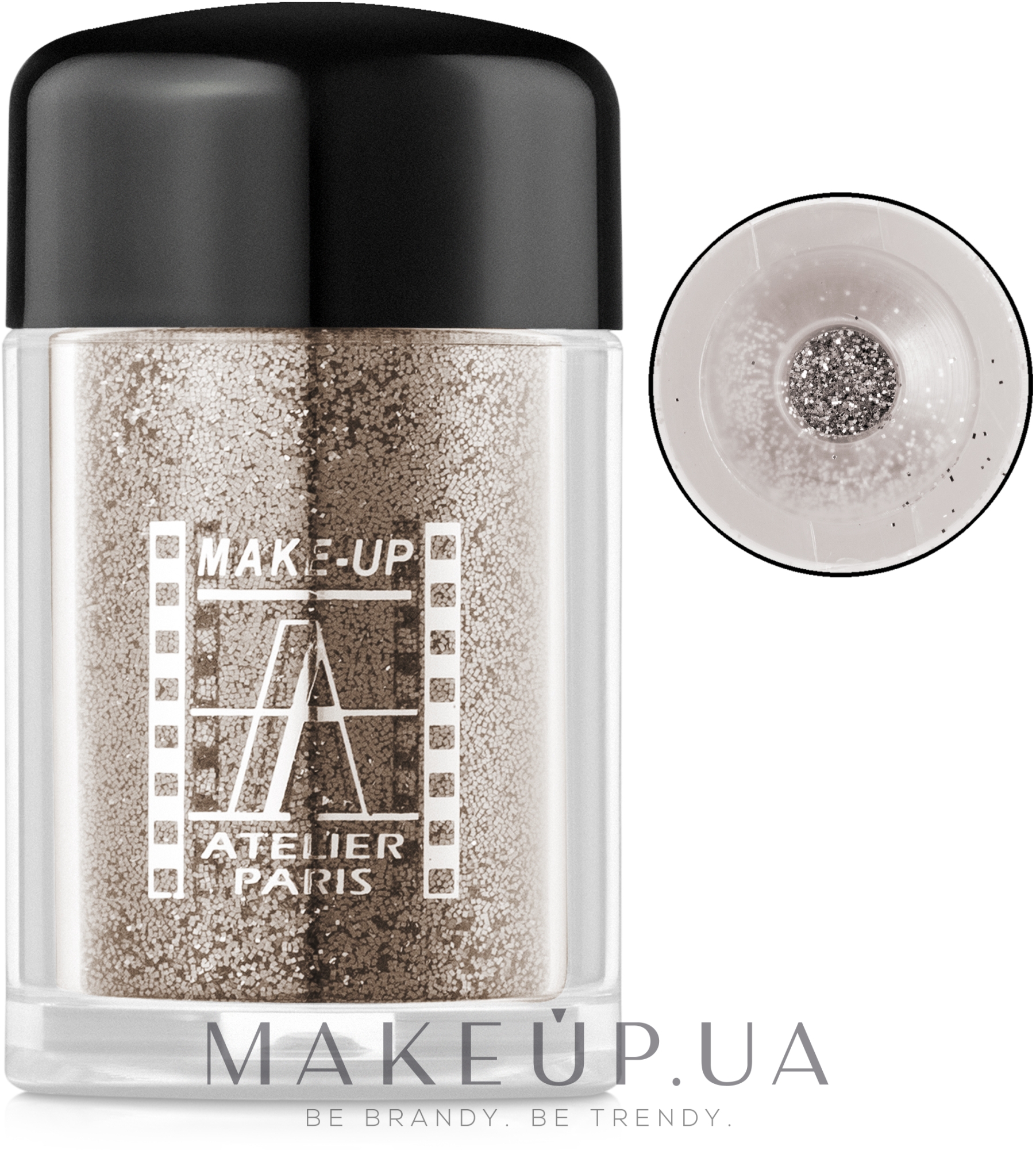 Блискітки для очей, дрібні - Make-Up Atelier Paris Glitters — фото PAIL01 - Sable Gold