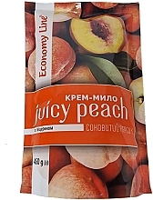 Рідке крем-мило "Соковитий персик", з гліцерином - Economy Line Tropical Fruits Cream Soap — фото N8