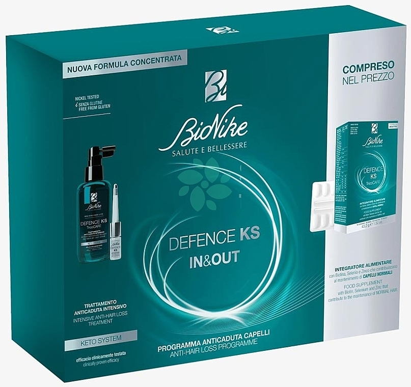 Набір - BioNike Defense KS In & Out Set (h/lot/100ml + supplement/30pcs) — фото N1