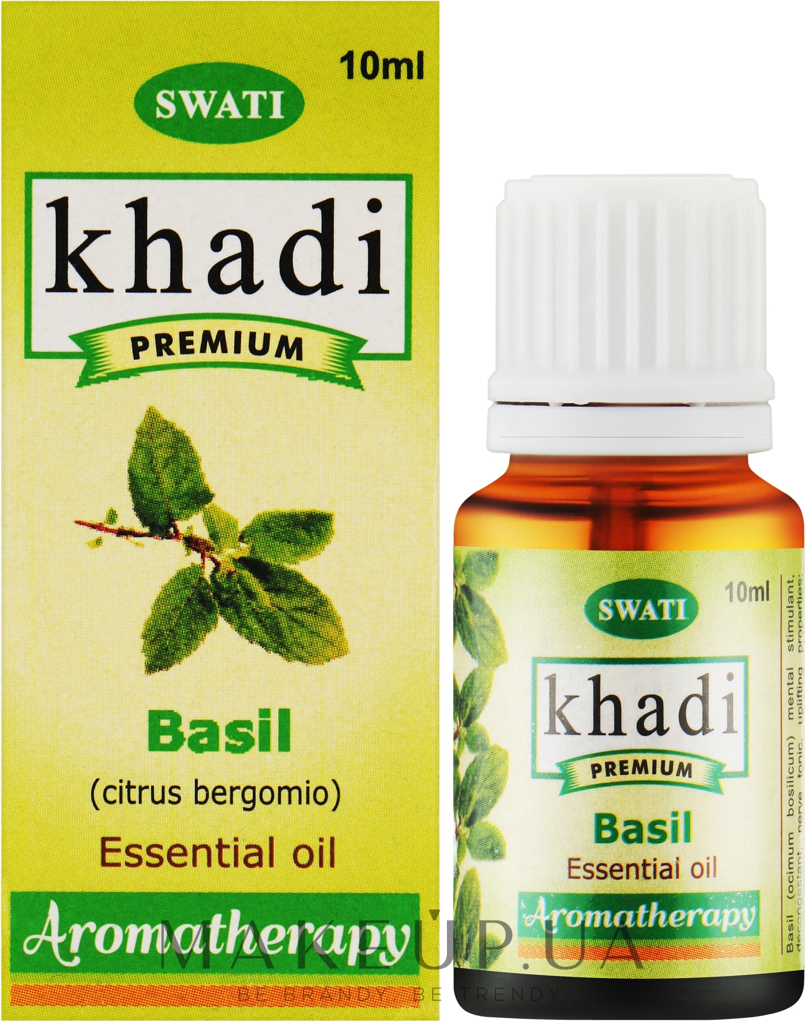Эфирное масло "Базилик" - Khadi Swati Premium Essential Oil  — фото 10ml