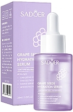 Есенція зволожувальна з антиоксидантами з виноградних кісточок - Sadoer Grape Seed Hydration Serum — фото N1