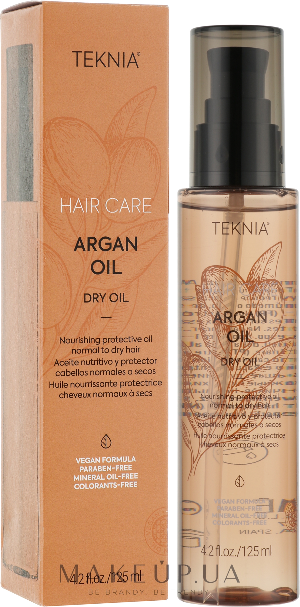 Живильна олія для нормального та сухого волосся - Lakme Teknia Argan Oil Dry — фото 125ml