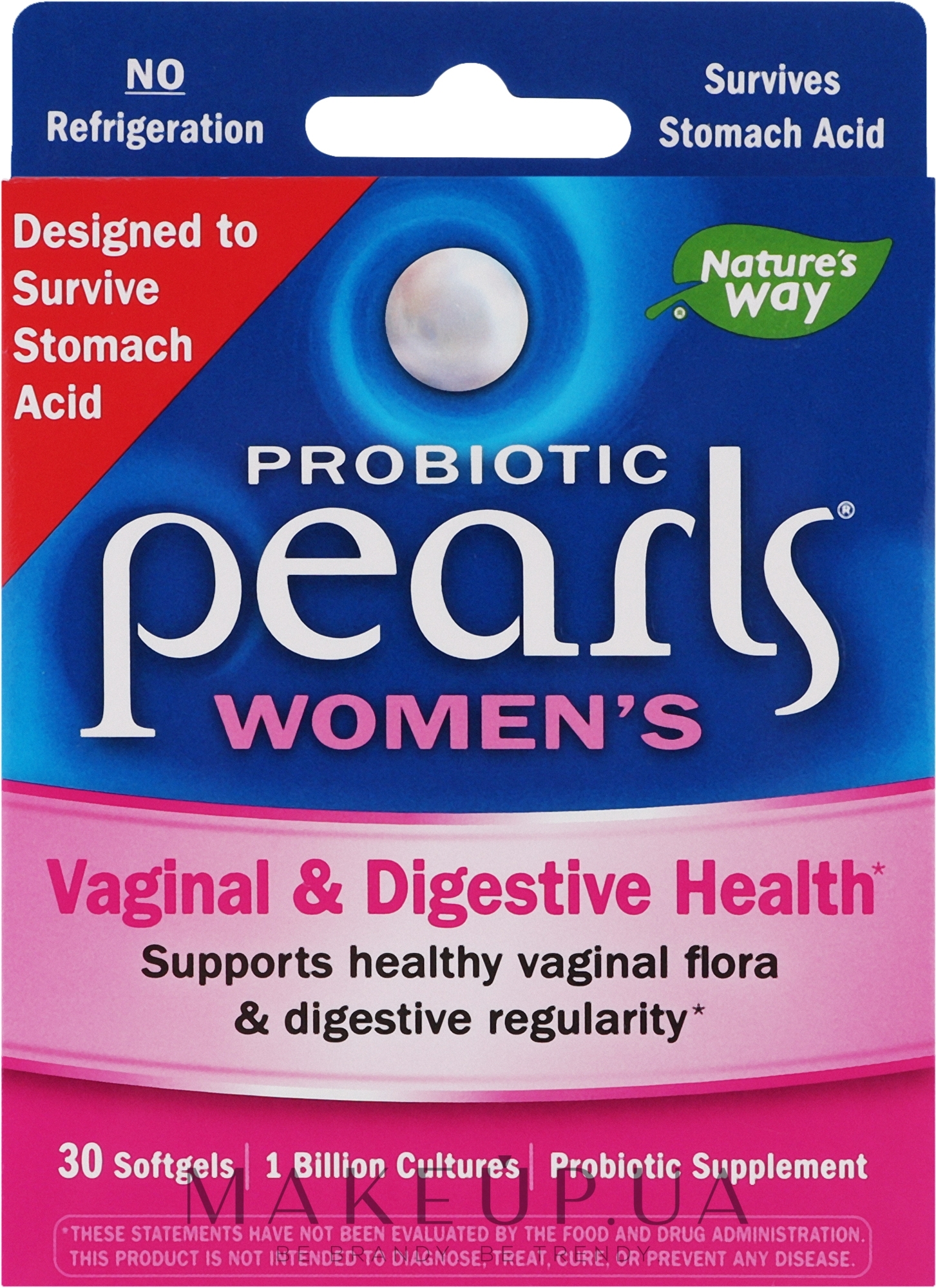 Пробиотик для женщин - Nature's Way Probiotic Pearls Women's Vaginal & Digestive Heath — фото 30шт