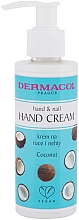 Крем для рук "Кокос" - Dermacol Coconut Hand & Nail Cream — фото N1