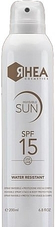 Невидимый спрей для лица и тела SPF15 - Rhea Cosmetics Invisible Sun — фото N1