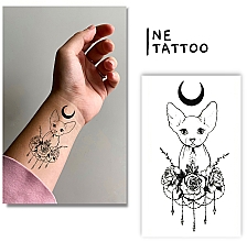 Духи, Парфюмерия, косметика Временное тату "Звездный сфинкс" - Ne Tattoo