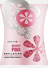 Віск для депіляції плівковий у гранулах "Рожеві мрії" - Simple Use Beauty Depilation Film Wax Drops Dreamy Pink — фото N1