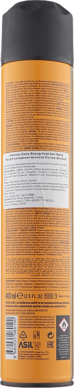 Лак для волосся екстрафіксації - Nishman Hair Spray Extra Strong №04 — фото N2