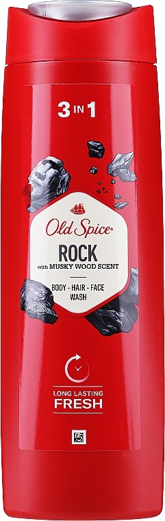 Шампунь-гель для душа - Old Spice Rock 3in1 — фото N1