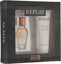 Replay Jeans Original for Her - Набор (edt/20ml + b/lot/100ml) — фото N1