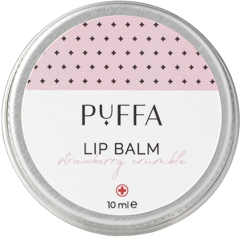 Бальзам для губ "Клубника" - Puffa Strawberry Crumble Lip Balm — фото N1