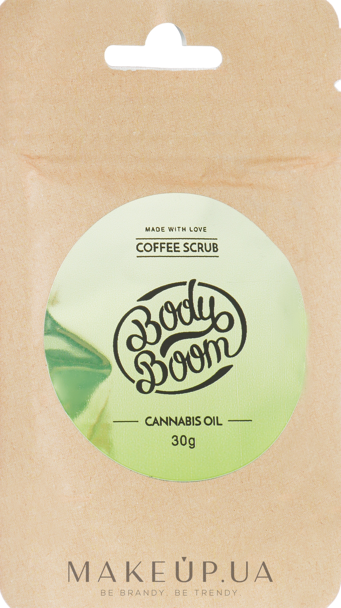 Кавовий скраб із коноплею - BodyBoom Cannabis Oil Coffee Scrub — фото 30g