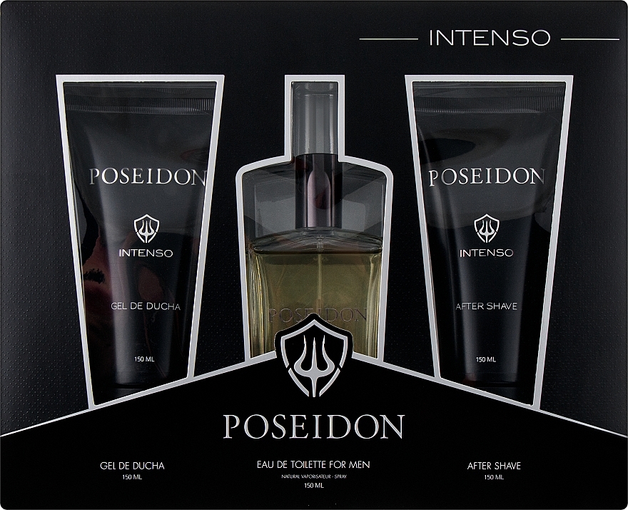 УЦІНКА Instituto Espanol Poseidon Intenso - Набір (edt/150ml + sh/gel/150ml + ash/balm/150ml) * — фото N1