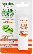 Сонцезахисний стік - Equilibra Aloe Line Sun Protection Stick SPF 50 — фото N3