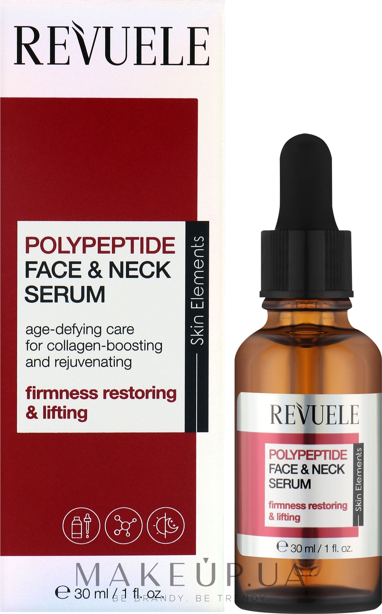 Сироватка для обличчя та шиї з пептидами - Revuele Polypeptide Face & Neck Serum — фото 30ml