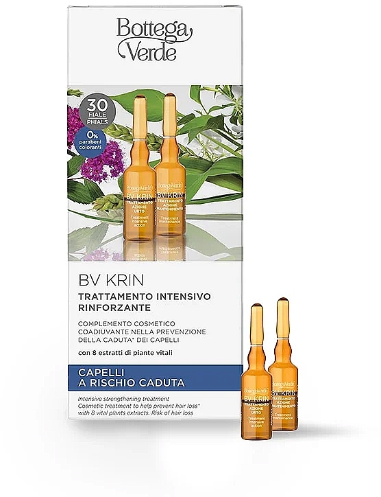 Ампулы для волос - Bottega Verde BV Krin  Intensive Strengthening Treatment  — фото N1