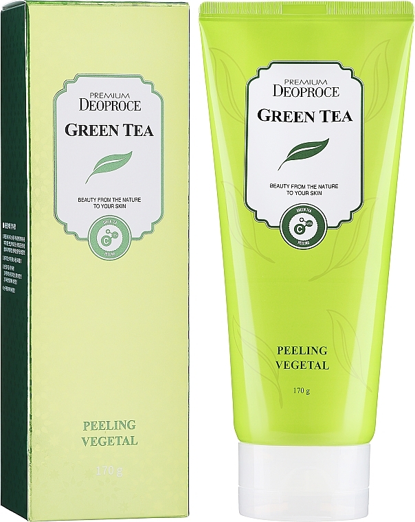 Зволожувальний пілінг для обличчя на основі зеленого чаю - Deoproce Premium Green Tea Peeling Vegetal — фото N2