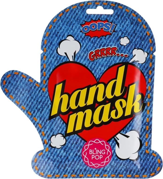 Маска для рук, з маслом ши - Bling Pop Shea Butter Healing Hand Mask — фото N1