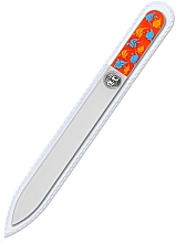 Духи, Парфюмерия, косметика Пилка для ногтей стеклянная двухсторонняя, 135 мм, оранжевая - Bohemia Czech Glass Nail Files
