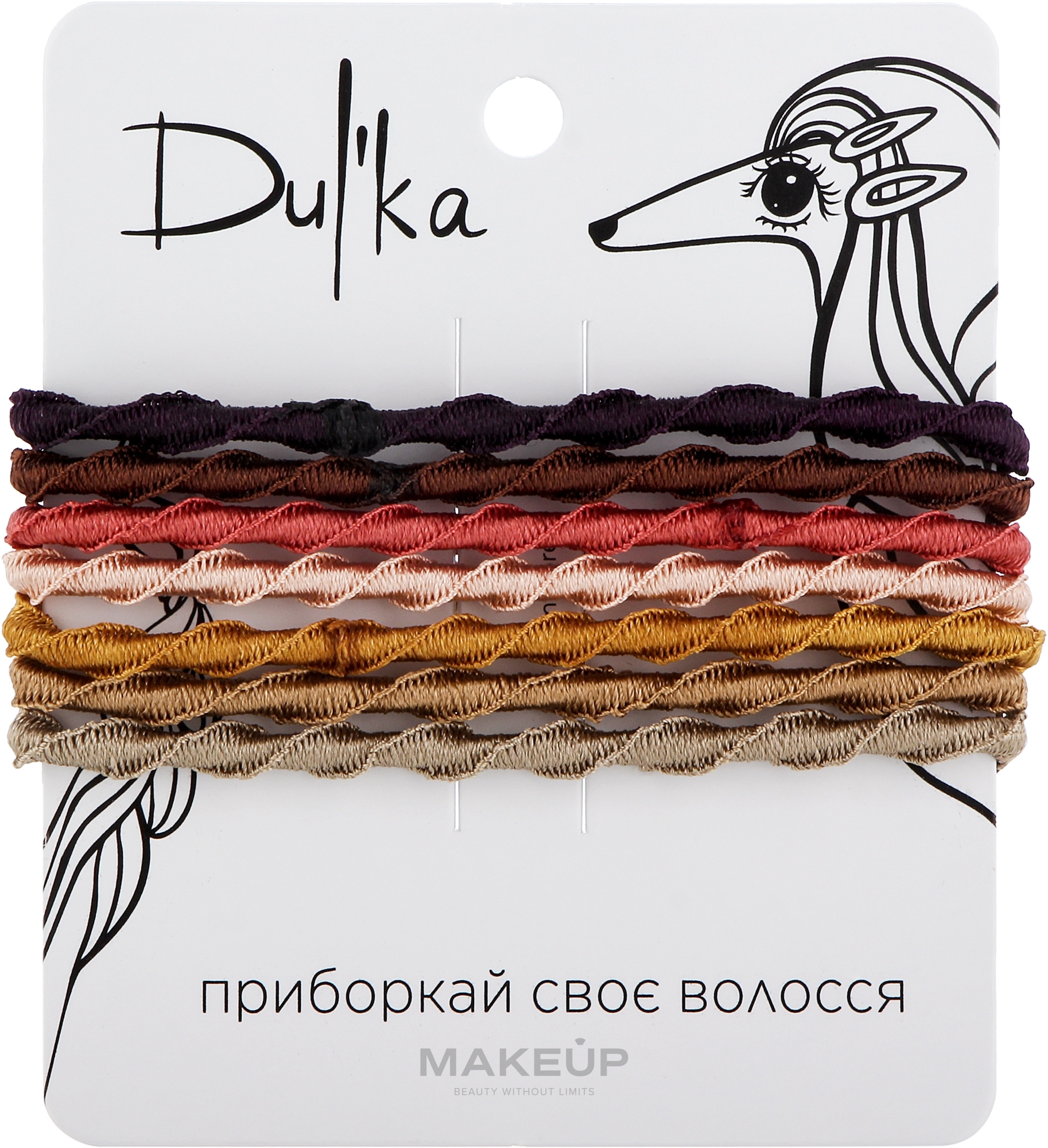 Набір різнобарвних гумок для волосся UH717781, 7 шт - Dulka — фото 7шт
