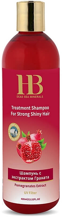 Зміцнюючий шампунь для здоров'я і блиску волосся з екстрактом граната - Health And Beauty Pomegranates Extract Shampoo for Strong Shiny Hair — фото N1