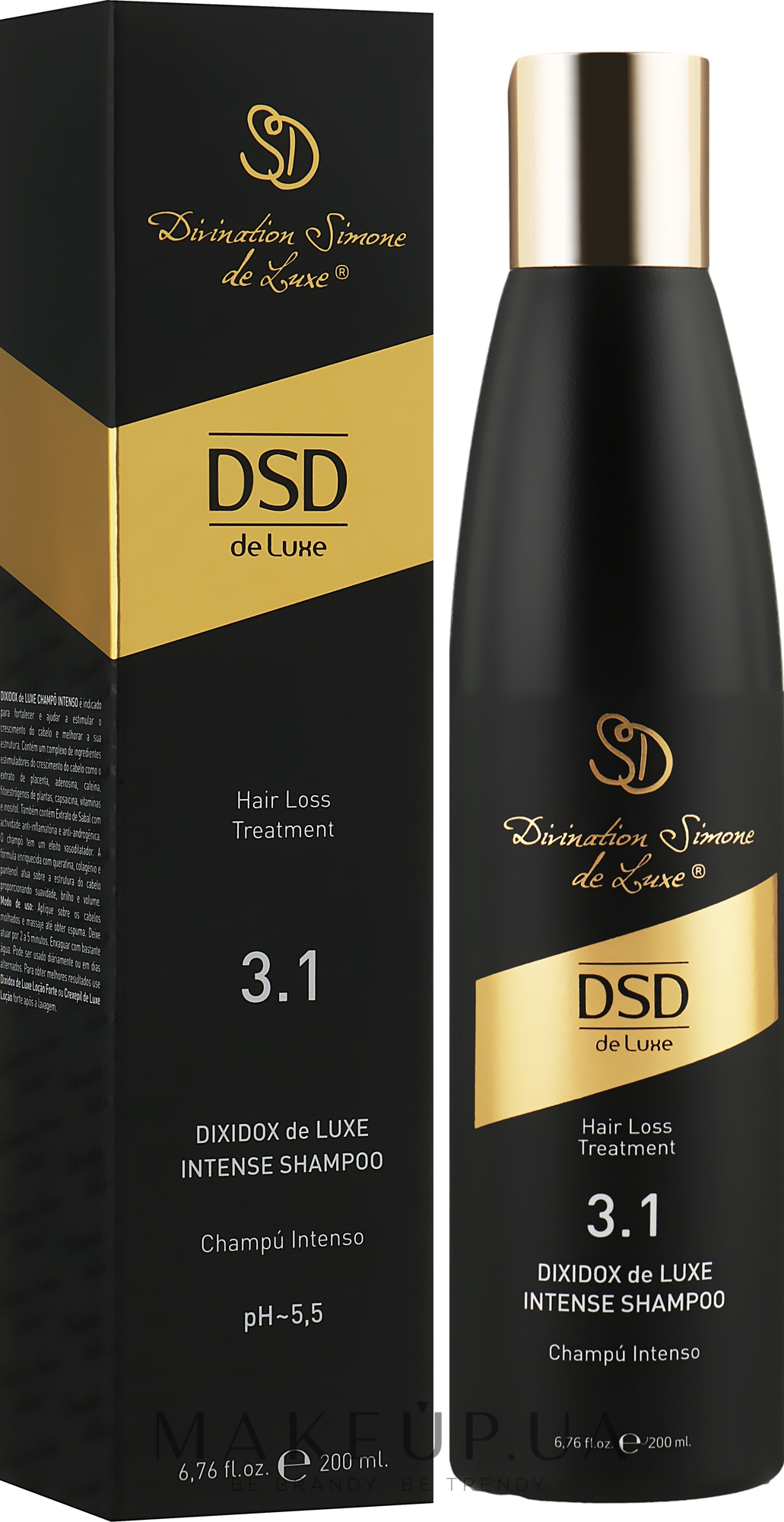 Интенсивный шампунь Диксидокс Де Люкс № 3.1 - Simone DSD De Luxe Dixidox DeLuxe Intense Shampoo — фото 200ml