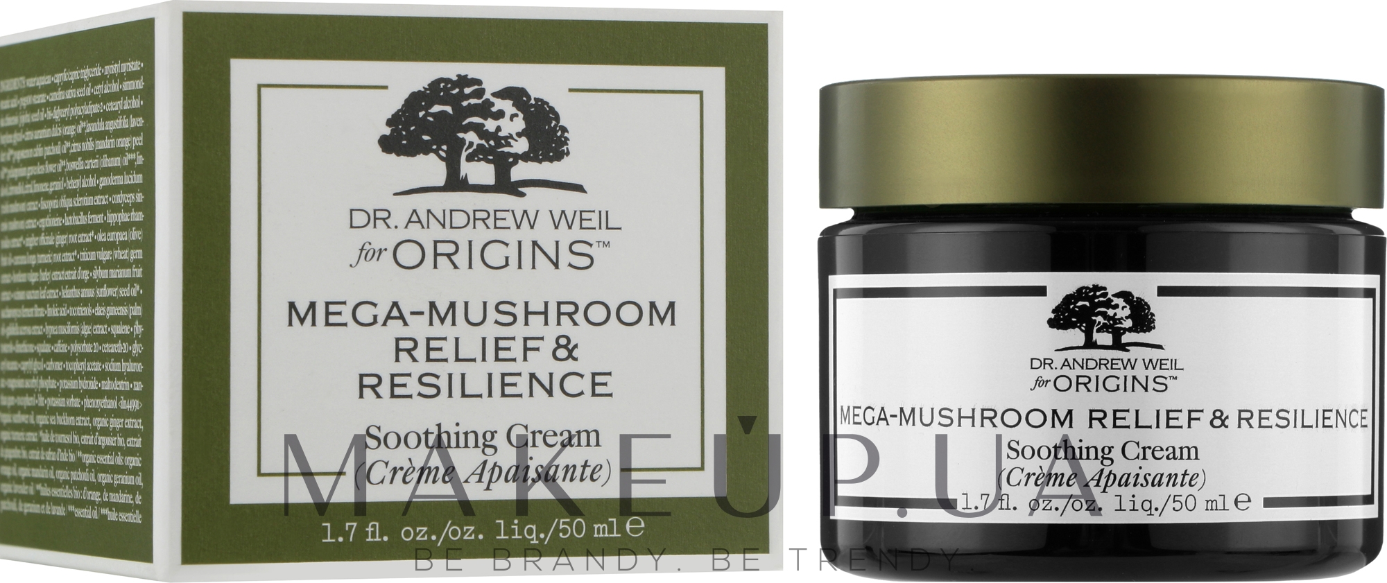 Увлажняющий крем для лица - Origins Dr. Andrew Weil Mega-Mushroom Relief & Resilience Soothing Cream — фото 50ml