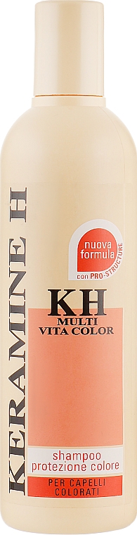 Шампунь для фарбованого волосся - Keramine H Shampoo Ristrutturante Multi Vita Color — фото N2