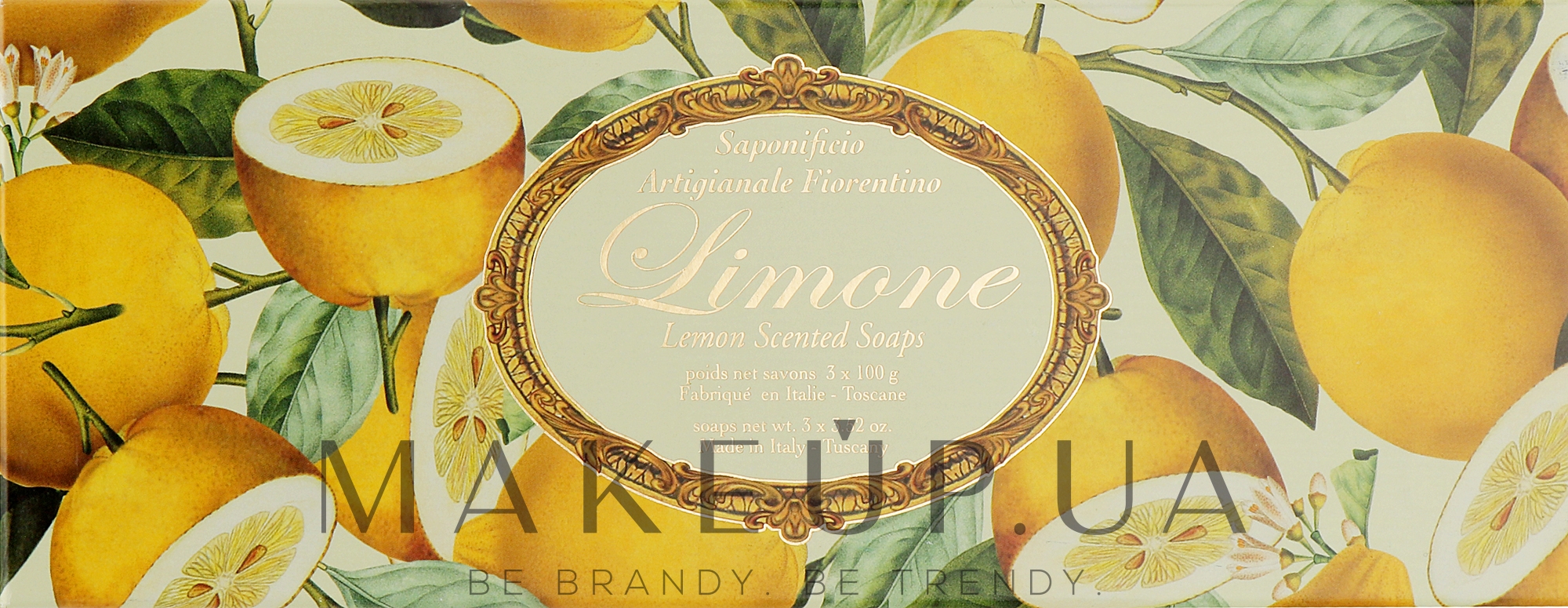 Набор мыла "Лимон" - Saponificio Artigianale Fiorentino Lemon Soap — фото 3x100g