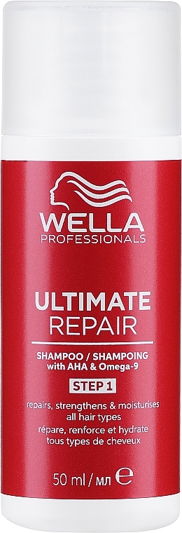 Шампунь для всех типов волос - Wella Professionals Ultimate Repair Shampoo With AHA & Omega-9 — фото N1