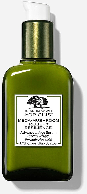 Улучшенная успокаивающая сыворотка для лица - Origins Dr. Andrew Weil For Origins Mega-Mushroom Relief & Resilience Advanced Face Serum — фото N2