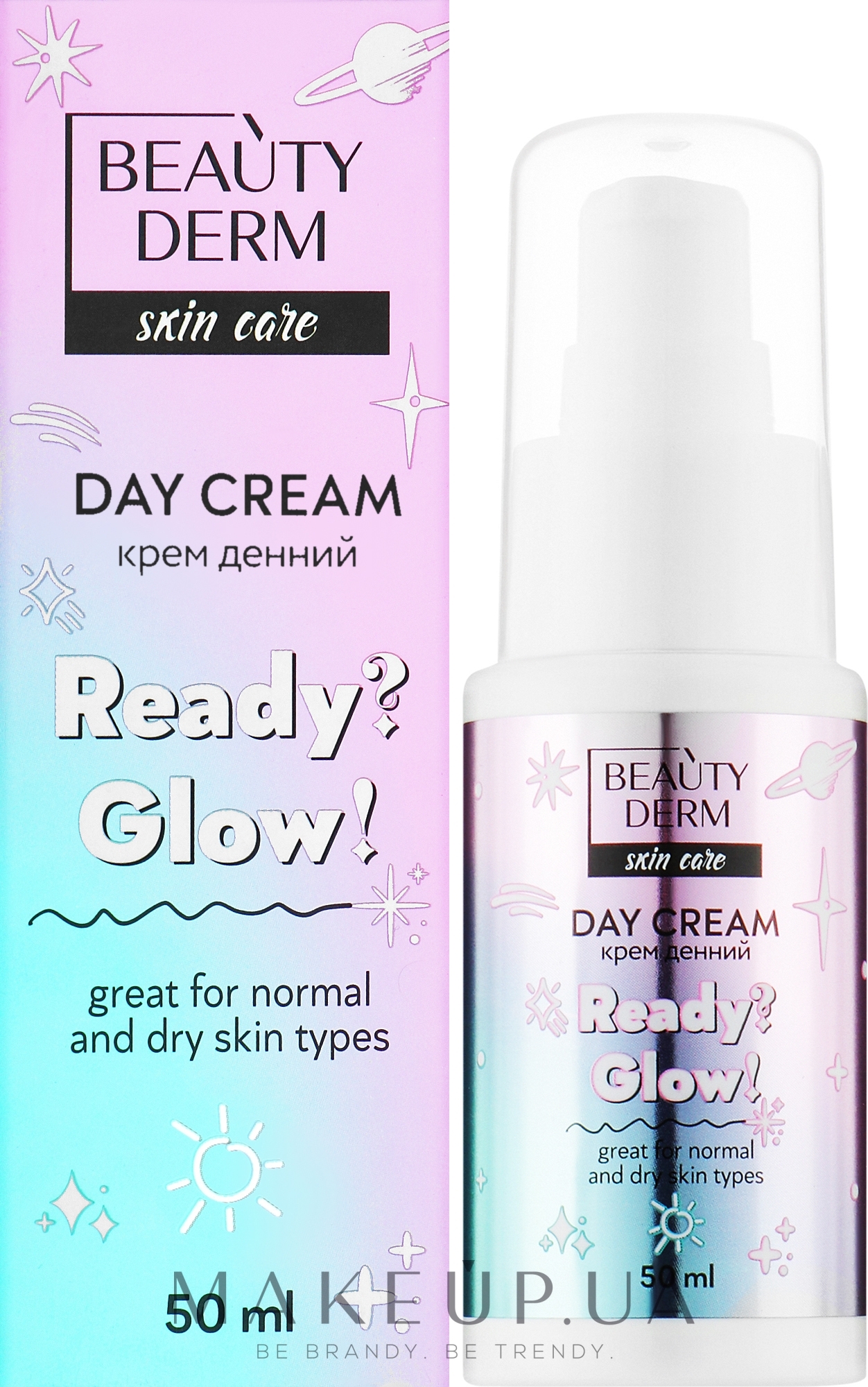 Крем для обличчя денний Ready Glow - Beauty Derm — фото 50ml