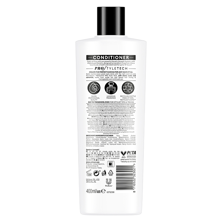 Кондиционер для волос - Tresemme Keratin Smooth Conditioner — фото N2