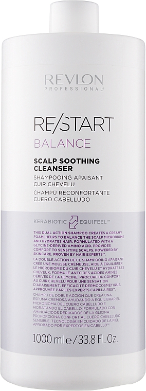 Мягкий шампунь для чувствительной кожи головы - Revlon Professional Restart Balance Scalp Soothing Cleanser — фото N1
