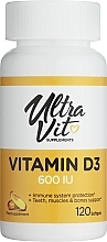 Харчова добавка "Вітамін D" - UltraVit Vitamin D 600 IU — фото N1
