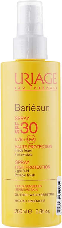 Солнцезащитный спрей для лица и тела - Uriage Bariesun Spray High Protection SPF30