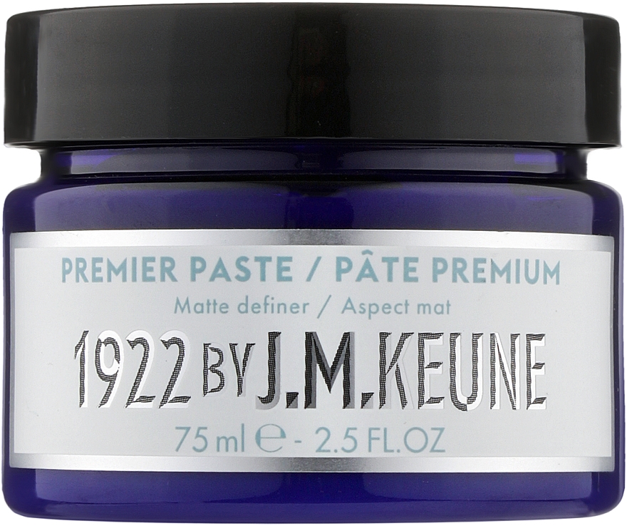 Паста для укладання чоловічого волосся "Прем'єр" - Keune 1922 Premier Paste Distilled For Men — фото N1
