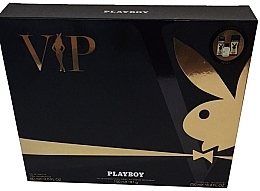 Парфумерія, косметика Playboy VIP for Him - Набір (edt/60ml + sh/gel/250ml + deo/spray/150ml)