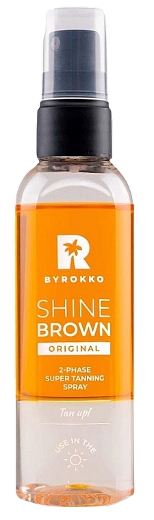 Двухфазный спрей для суперзагара - Byrokko Shine Brown Two-Phase Super Tanning Spray — фото N1